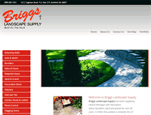 Tablet Screenshot of briggslandscapesupply.com